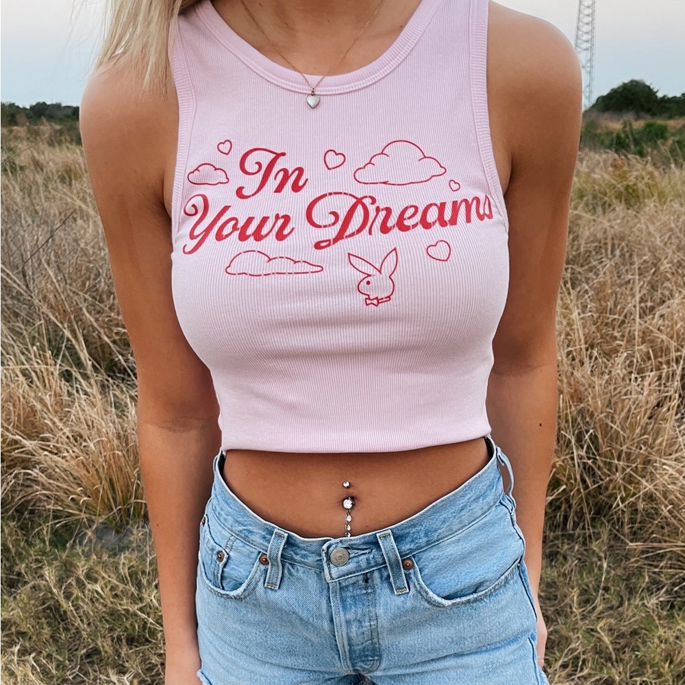 Playboy Pacsun cropped tank, size small